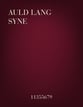 Auld Lang Syne SATB choral sheet music cover